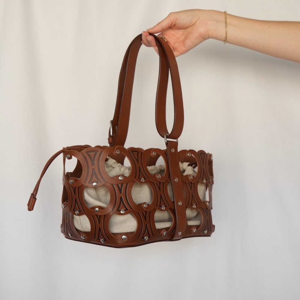 Celine Brown Leather Tote Bag - Picture 6 of 12
